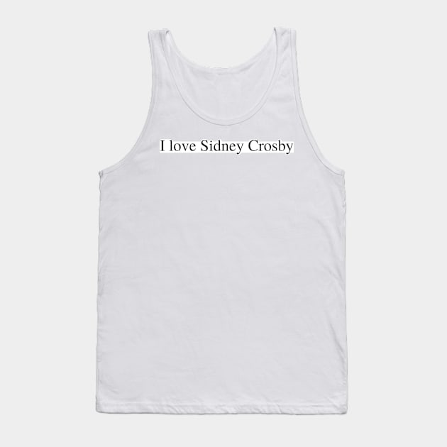 I love Sidney Crosby Tank Top by delborg